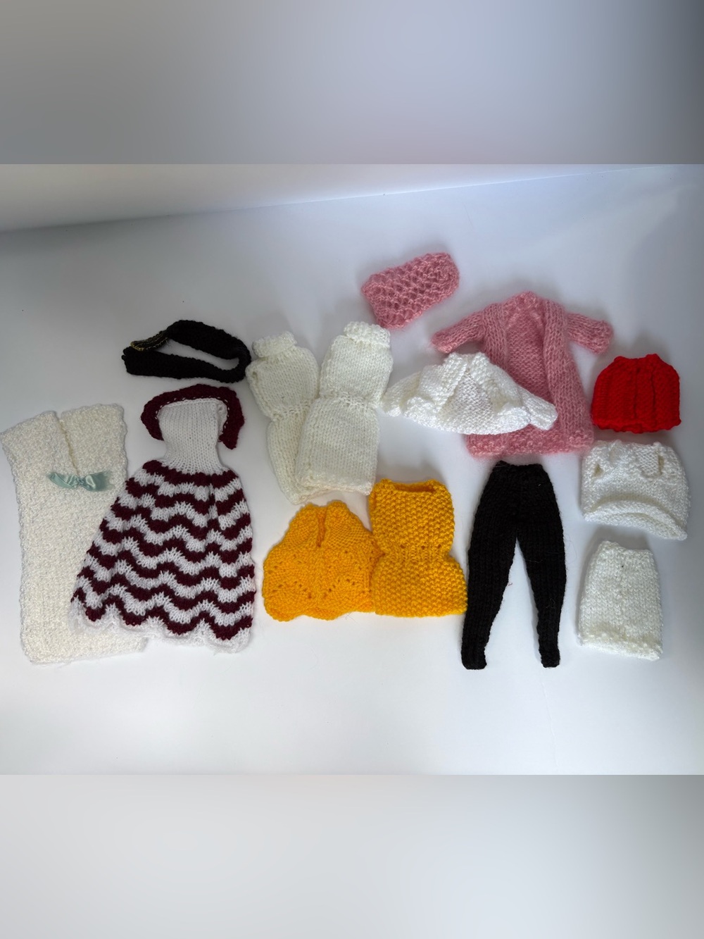 Handmade Assorted Vintage Knit Barbie Clothes